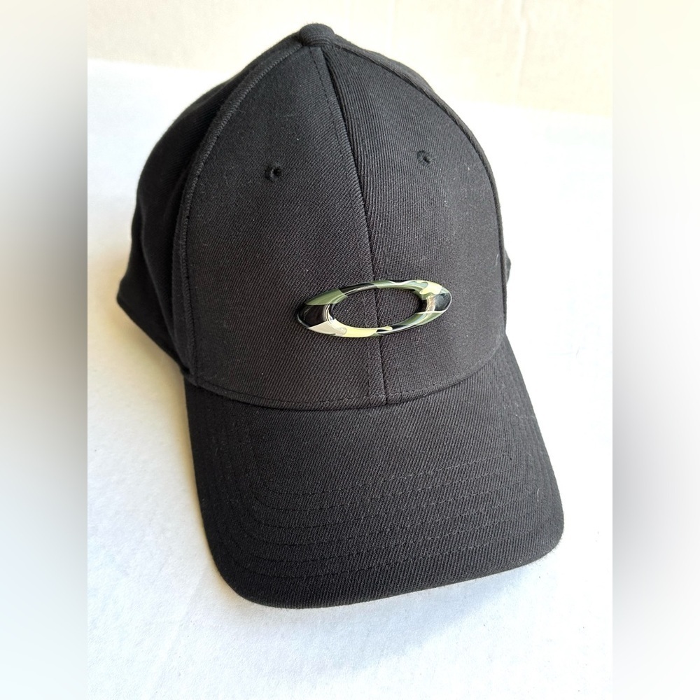 Oakley The Tin Can Black Camo Logo Graphic Baseball Sports Cap Sz XL